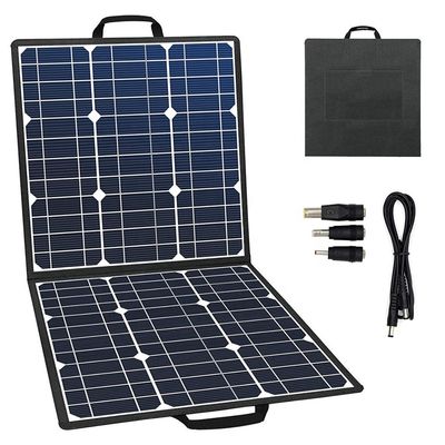 ভালো দাম বহিরঙ্গন 18V 100W সৌর প্যানেল চার্জার ক্যাম্পিংয়ের জন্য জলরোধী ভাঁজযোগ্য সৌর প্যানেল অনলাইন