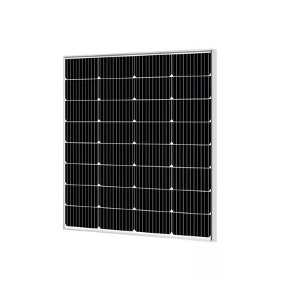 100W দক্ষতা গ্লাস সৌর মডিউল একক সৌর কোষ শক্তিশালী 20V এলইডি আলো জন্য