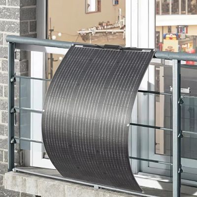 একক স্ফটিক সিলিকন আধা নমনীয় সৌর প্যানেল 100W HCF অফ গ্রিড ব্যালকনি জন্য জলরোধী টেরেস প্যানেল